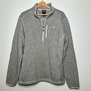 THE NORTH FACE Men's Gray Quarter Zip Pullover L